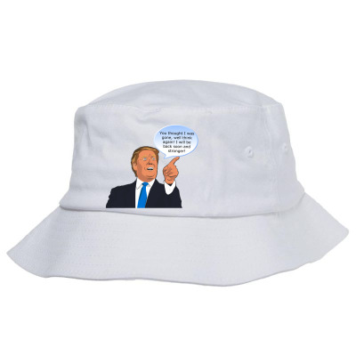 Trump Cartoon Funny Character Humor Meme T-shirt Bucket Hat Designed By Arnaldo Da Silva Tagarro