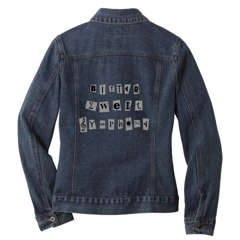 Cause It's A Bitter Sweet Symphony Ladies Denim Jacket by KevinO'Connor | Artistshot