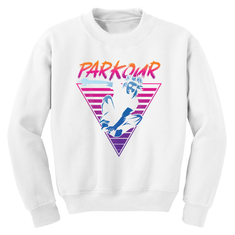 Parkour Free Running Traceur 80s 90s Retro Vintage Parkour Youth Sweatshirt by naddiamuhibev | Artistshot