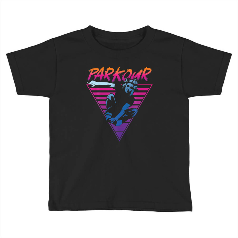 Parkour Free Running Traceur 80s 90s Retro Vintage Parkour Toddler T-shirt by naddiamuhibev | Artistshot