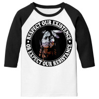 Native American Chief   Sitting Bull Lakota Sioux Tank Top Youth 3/4 Sleeve | Artistshot