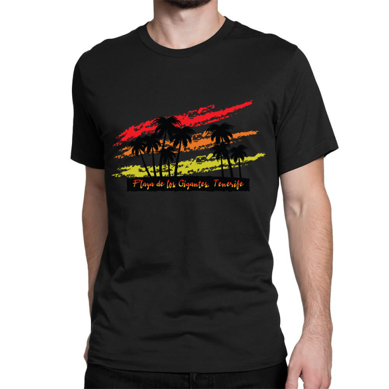 Playa De Los Gigantes Tenerife Classic T-shirt by EdieTiffany | Artistshot