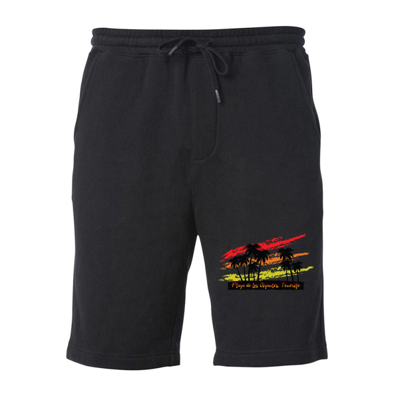 Playa De Los Gigantes Tenerife Fleece Short by EdieTiffany | Artistshot