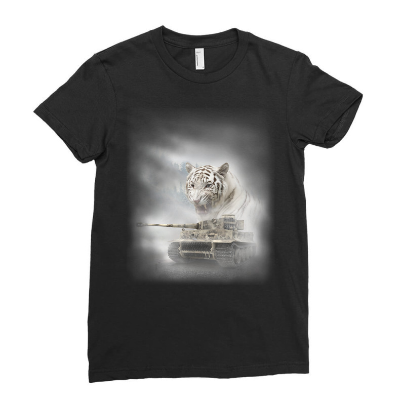 Panzerkampfwagen Iv Ww2 German Tiger Ladies Fitted T-Shirt by Elisaclothing | Artistshot