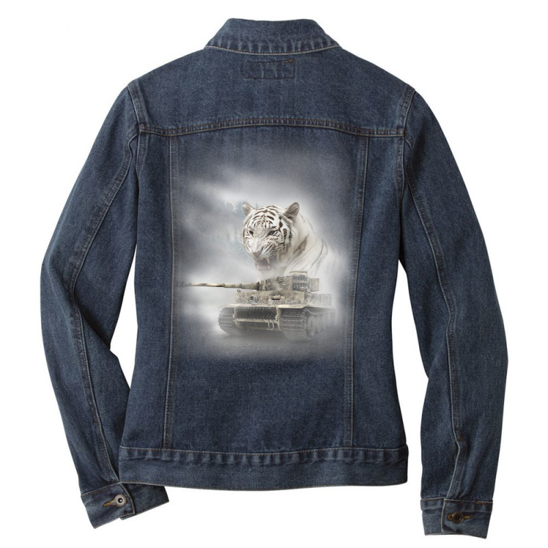 Panzerkampfwagen Iv Ww2 German Tiger Ladies Denim Jacket by Elisaclothing | Artistshot