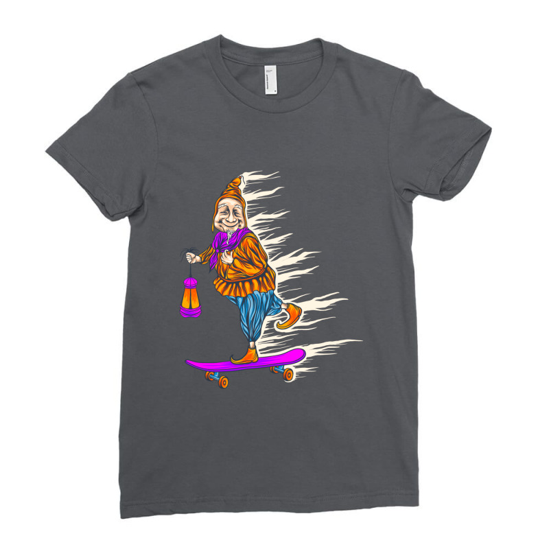 Grandmother Skateboard Ladies Fitted T-shirt | Artistshot