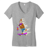 Grandmother Skateboard Women's V-neck T-shirt | Artistshot