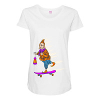 Grandmother Skateboard Maternity Scoop Neck T-shirt | Artistshot