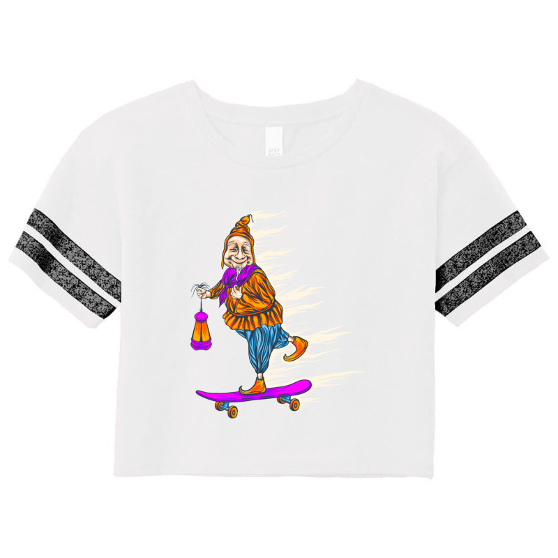 Grandmother Skateboard Scorecard Crop Tee | Artistshot