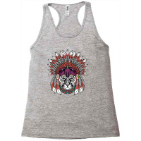 Cat Native American Racerback Tank | Artistshot