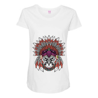 Cat Native American Maternity Scoop Neck T-shirt | Artistshot