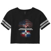 American Raised With Dominican Roots Republic Scorecard Crop Tee | Artistshot