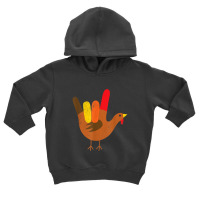 American Sign Language I Love You Thanksgiving Turkey Tshirt Toddler Hoodie | Artistshot