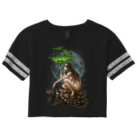 Winya No. 112 2 Woman And Her Alligator Snapping Turtle Scorecard Crop Tee | Artistshot