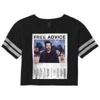 Parks Recreation Free Advice Poster Scorecard Crop Tee | Artistshot