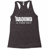 Womens Fuck Around And Find Out Men Funny Christmas Holiday V Neck T S Racerback Tank | Artistshot