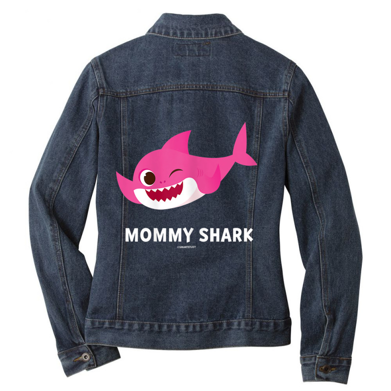 Womens Pinkfong Mommy Shark Ladies Denim Jacket by HoraceMcgloin | Artistshot