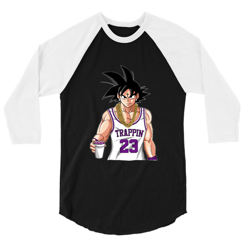 Trap Goku 3/4 Sleeve Shirt | Artistshot