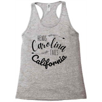 Heads Carolina Tail California Western Summer Beach Paradise Racerback Tank | Artistshot