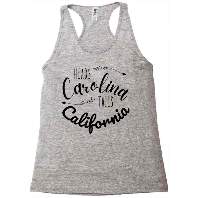 Heads Carolina Tail California Western Summer Beach Paradise Racerback Tank | Artistshot