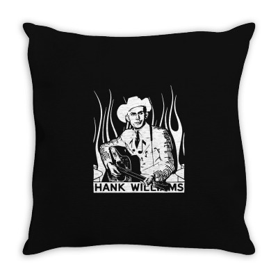 Hank Williams Sr. T Shirt Vintage Classic Country Outlaw Music Shirts Throw Pillow Designed By Fanshirt