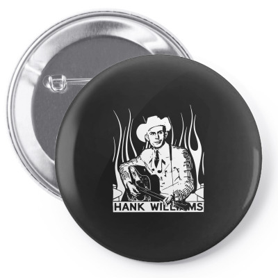 Hank Williams Sr. T Shirt Vintage Classic Country Outlaw Music Shirts Pin-back Button Designed By Fanshirt