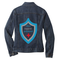 Direct Support Professional167 Ladies Denim Jacket | Artistshot