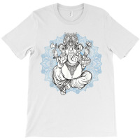 Hindu Elephant God Ganesha Oriental India Henna Tee T-shirt | Artistshot