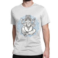 Hindu Elephant God Ganesha Oriental India Henna Tee Classic T-shirt | Artistshot