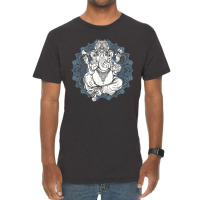 Hindu Elephant God Ganesha Oriental India Henna Tee Vintage T-shirt | Artistshot