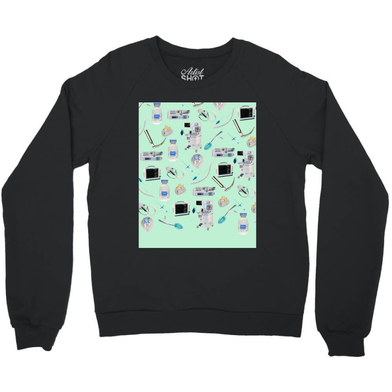 Tools Of The Trade Aero Green Anesthesia  Anaesthesia Graphic Crewneck Sweatshirt | Artistshot