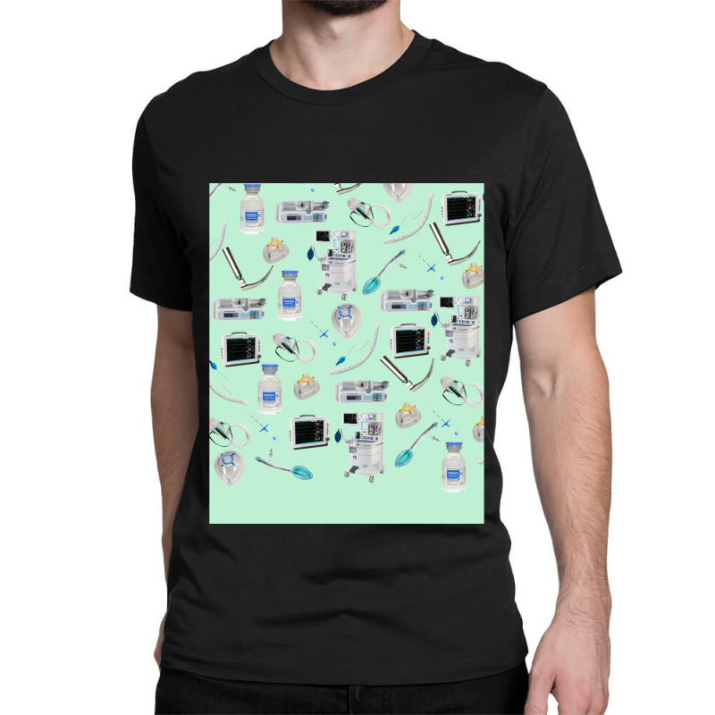 Tools Of The Trade Aero Green Anesthesia  Anaesthesia Graphic Classic T-shirt | Artistshot