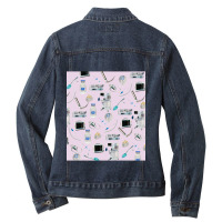 Tools Of The Trade Pale Pink Anesthesia  Anaesthesia Sleeveless Top Ladies Denim Jacket | Artistshot