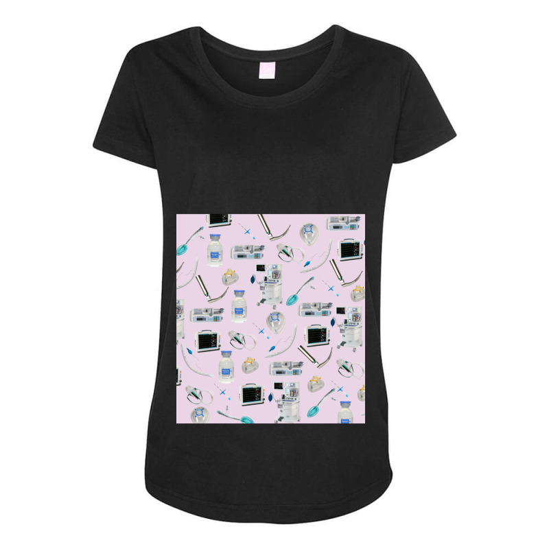 Tools Of The Trade Pale Pink Anesthesia  Anaesthesia Sleeveless Top Maternity Scoop Neck T-shirt by ALVINPHILLIPS | Artistshot