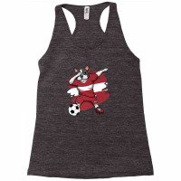 Dabbing French Bulldog Latvia Soccer Fans Jersey Football Racerback Tank | Artistshot