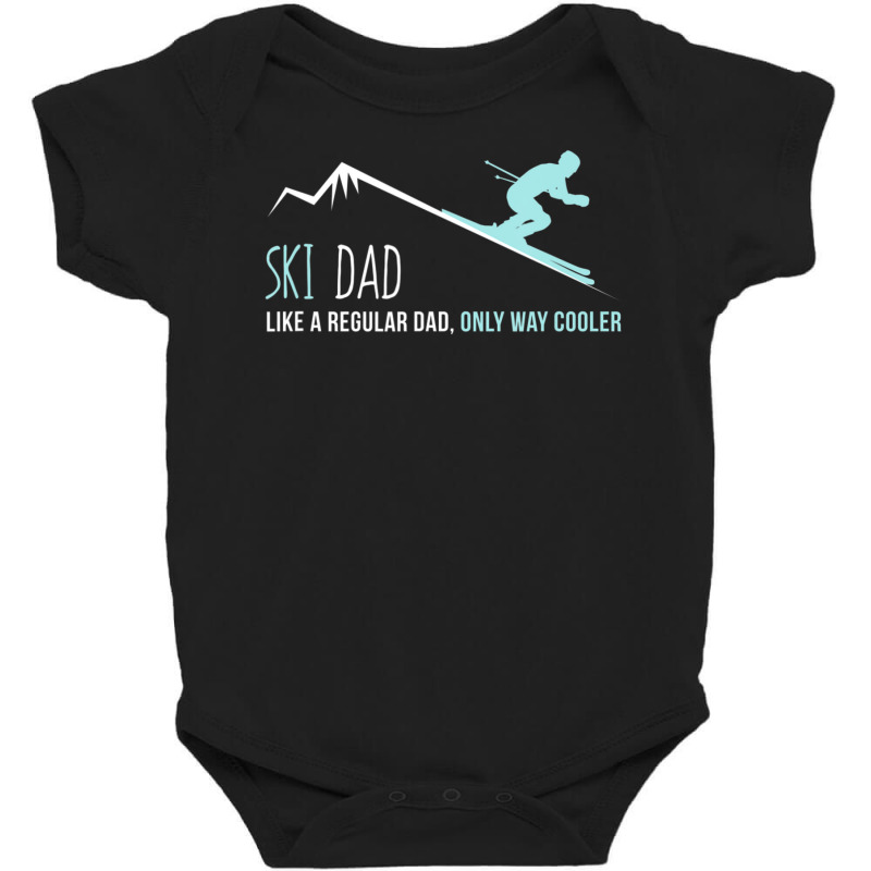 Ski Dad Cute Winter Skiing Baby Bodysuit | Artistshot