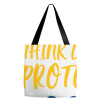 Think Like Proton And Stay Positive Tote Bags | Artistshot