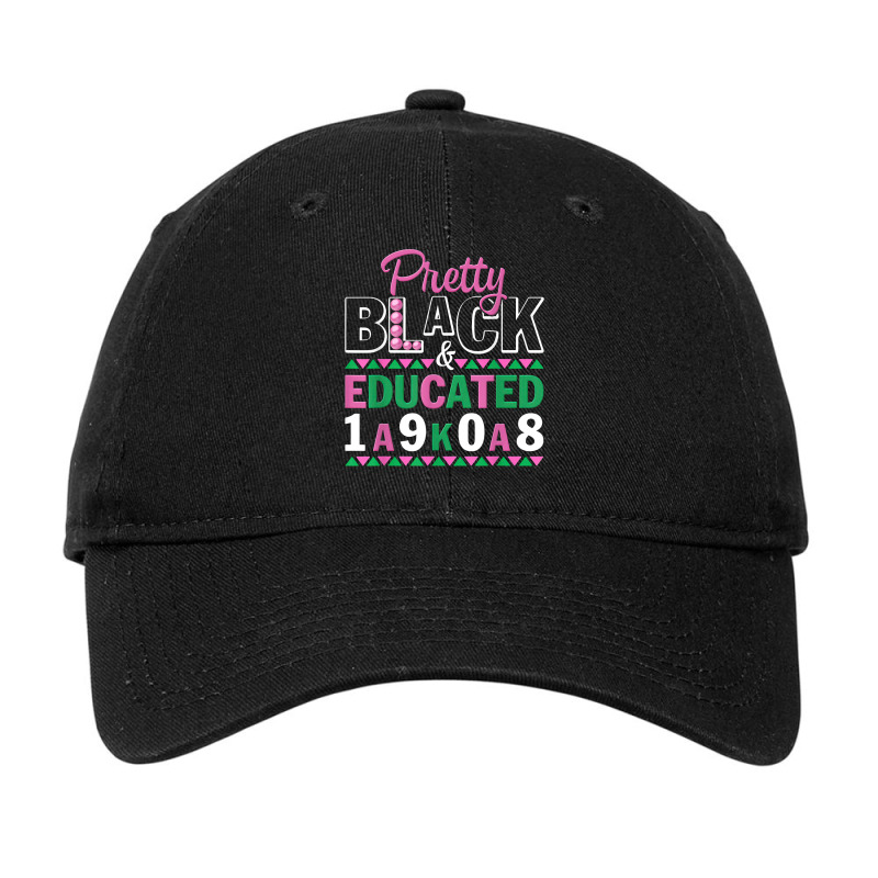 Pretty Black And Educated J15 Founder's Day Aka Women T Shirt Adjustable Cap | Artistshot