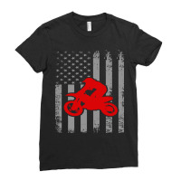 American Biker Ladies Fitted T-shirt | Artistshot