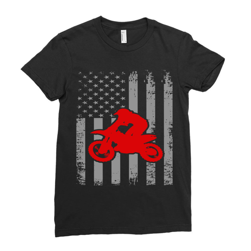 American Biker Ladies Fitted T-Shirt by YATRONOTLEY | Artistshot