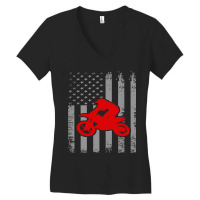 American Biker Women's V-neck T-shirt | Artistshot