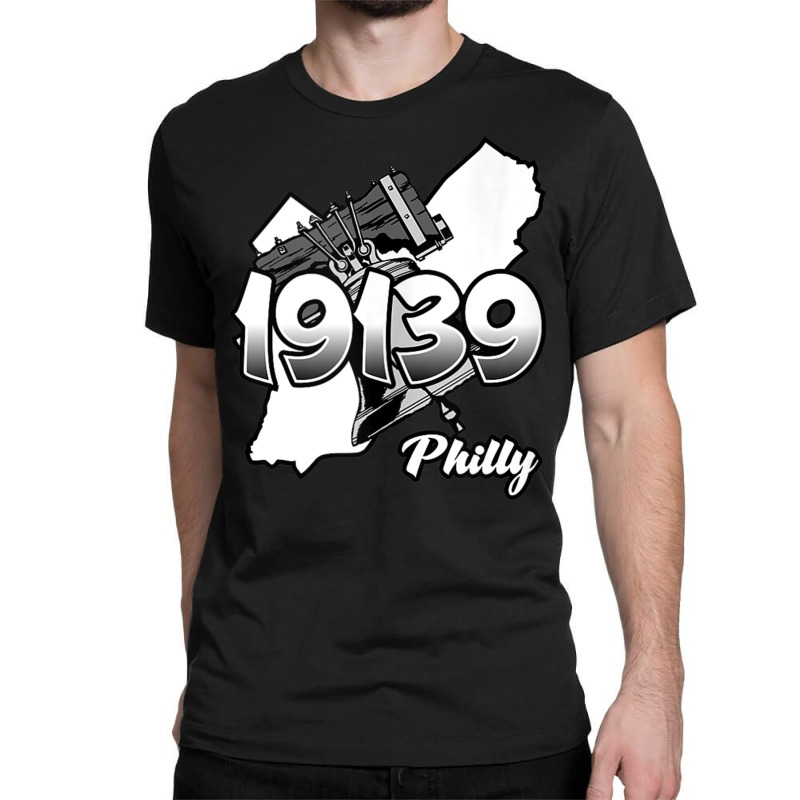 Philadelphia Silhouette With Zip Code 19139 And Liberty Bell Tank Top Classic T-shirt | Artistshot