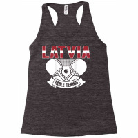 Latvia Table Tennis Lovers   Support Latvian Ping Pong Team T Shirt Racerback Tank | Artistshot