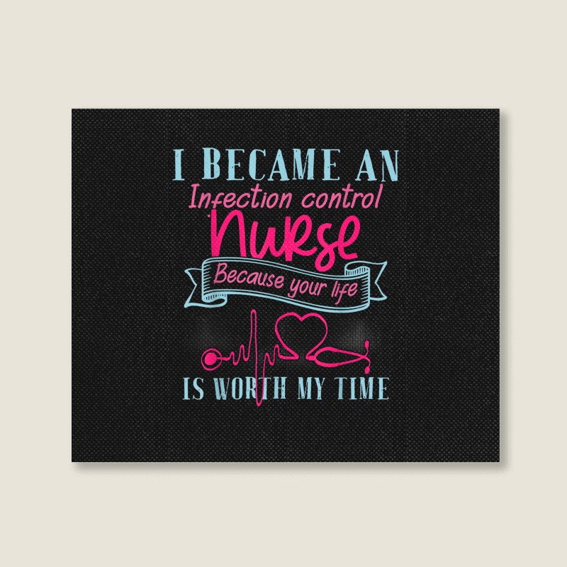 Infection Control Nurse Merch Cute Gifts Icu Nurses Landscape Canvas Print | Artistshot