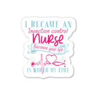 Infection Control Nurse Merch Cute Gifts Icu Nurses Sticker | Artistshot