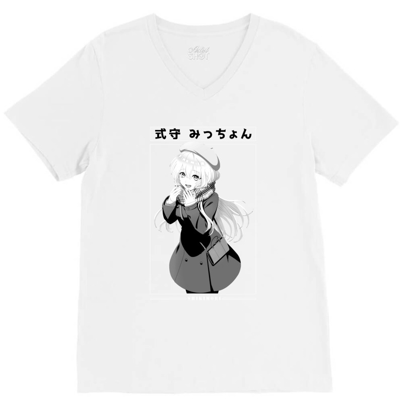 Kawaii Dake Ja Nai Shikimori San - Shikimori V-neck Tee | Artistshot