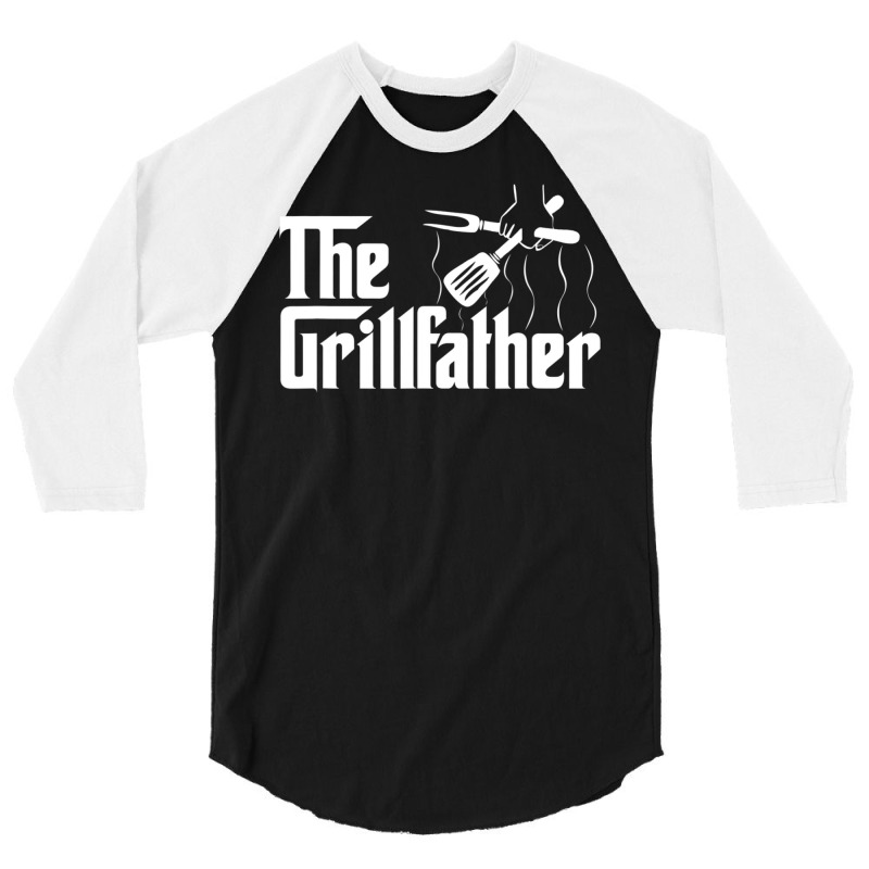 The Grillfather Bbq Grill & Smoker Barbecue Chef 3/4 Sleeve Shirt | Artistshot