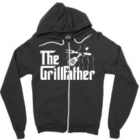 The Grillfather Bbq Grill & Smoker Barbecue Chef Zipper Hoodie | Artistshot