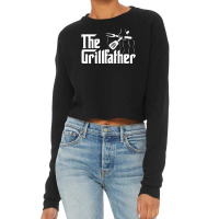 The Grillfather Bbq Grill & Smoker Barbecue Chef Cropped Sweater | Artistshot