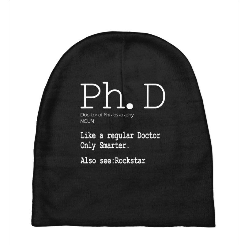 Phd Candidate Definition Graduation Student Gift Baby Beanies | Artistshot